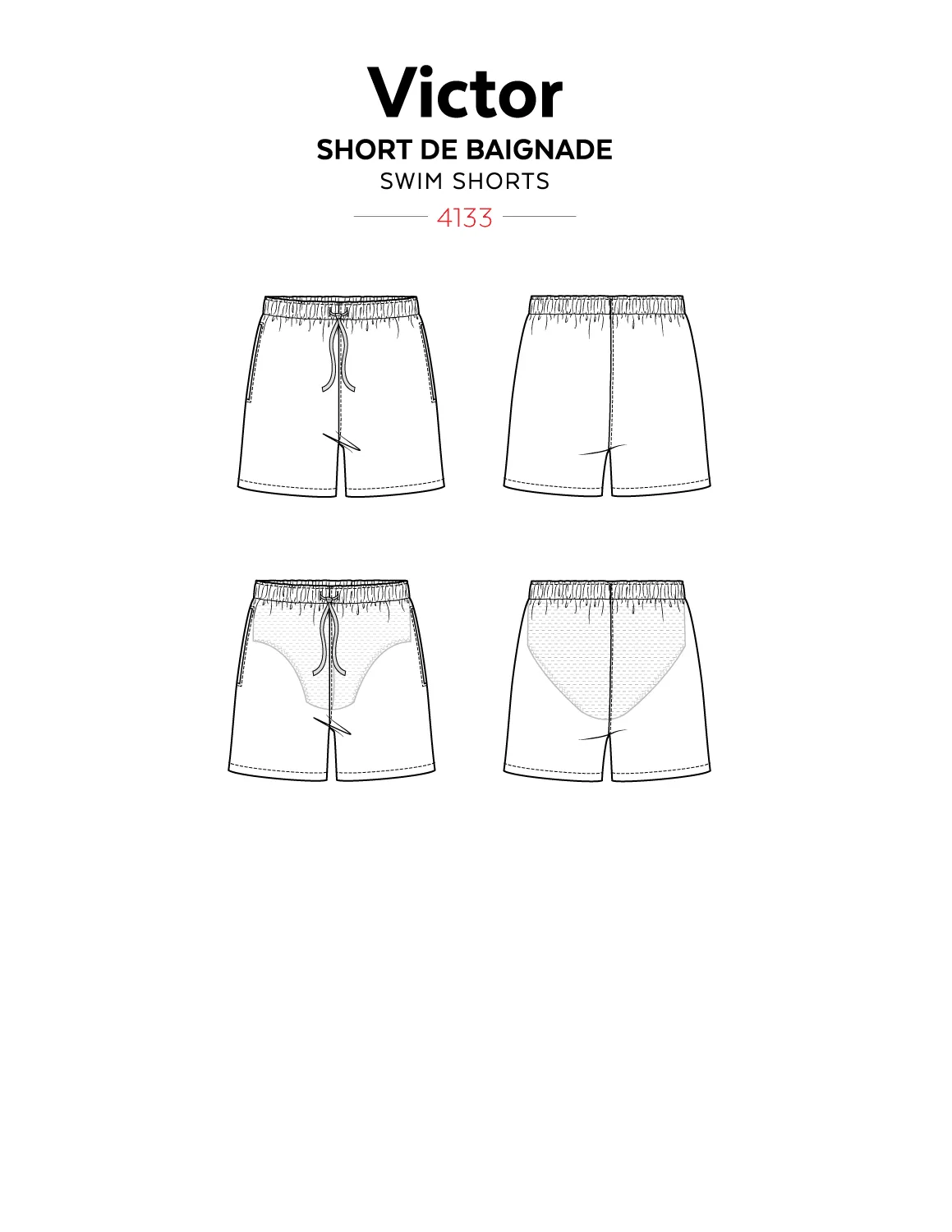 4133 // VICTOR Swim shorts