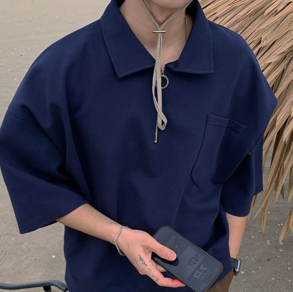 ASCLO  |Unisex Street Style Plain Short Sleeves Oversized T-Shirts