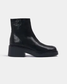 BINA HEEL BOOTS - BLACK METAL