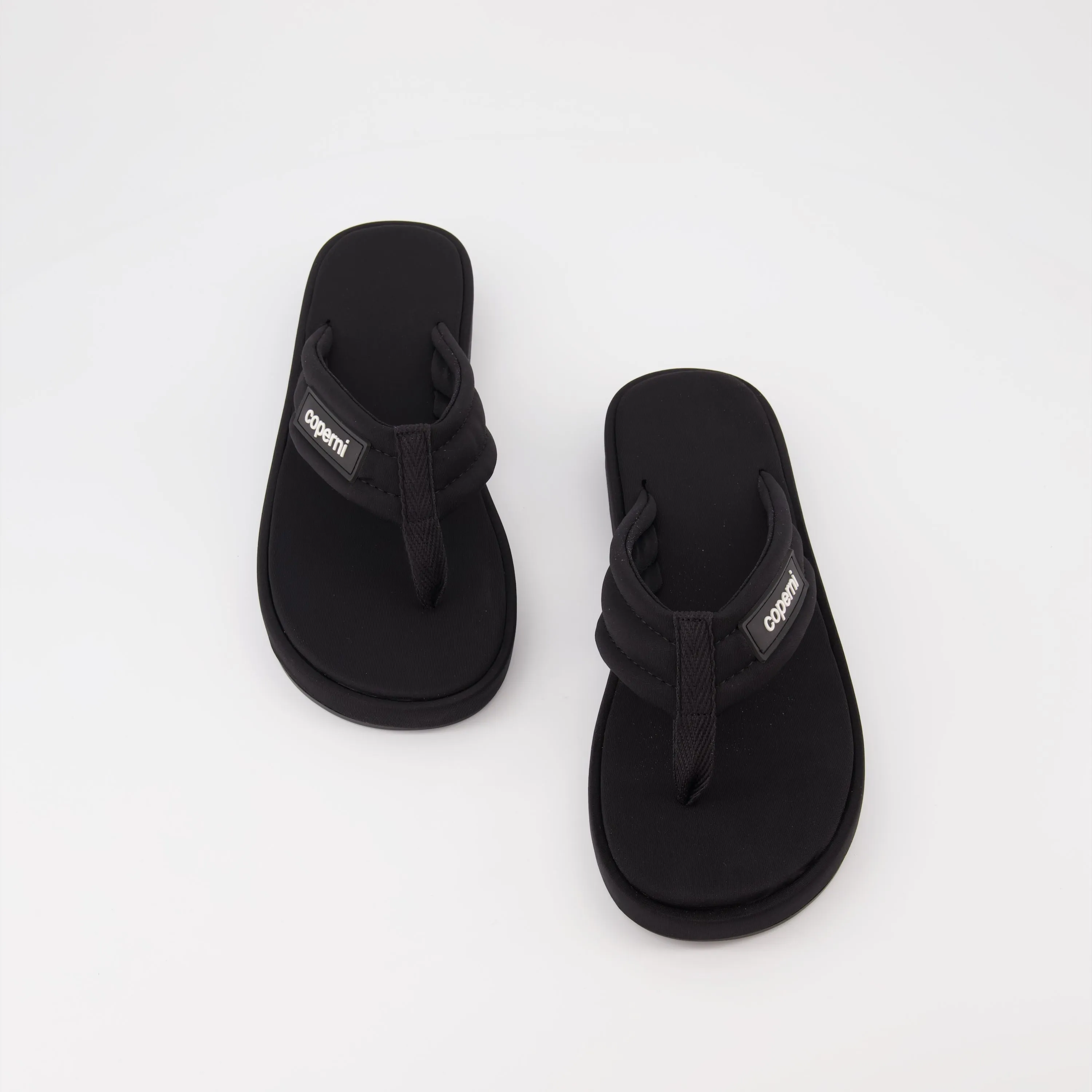 Black Logo Flip-Flops