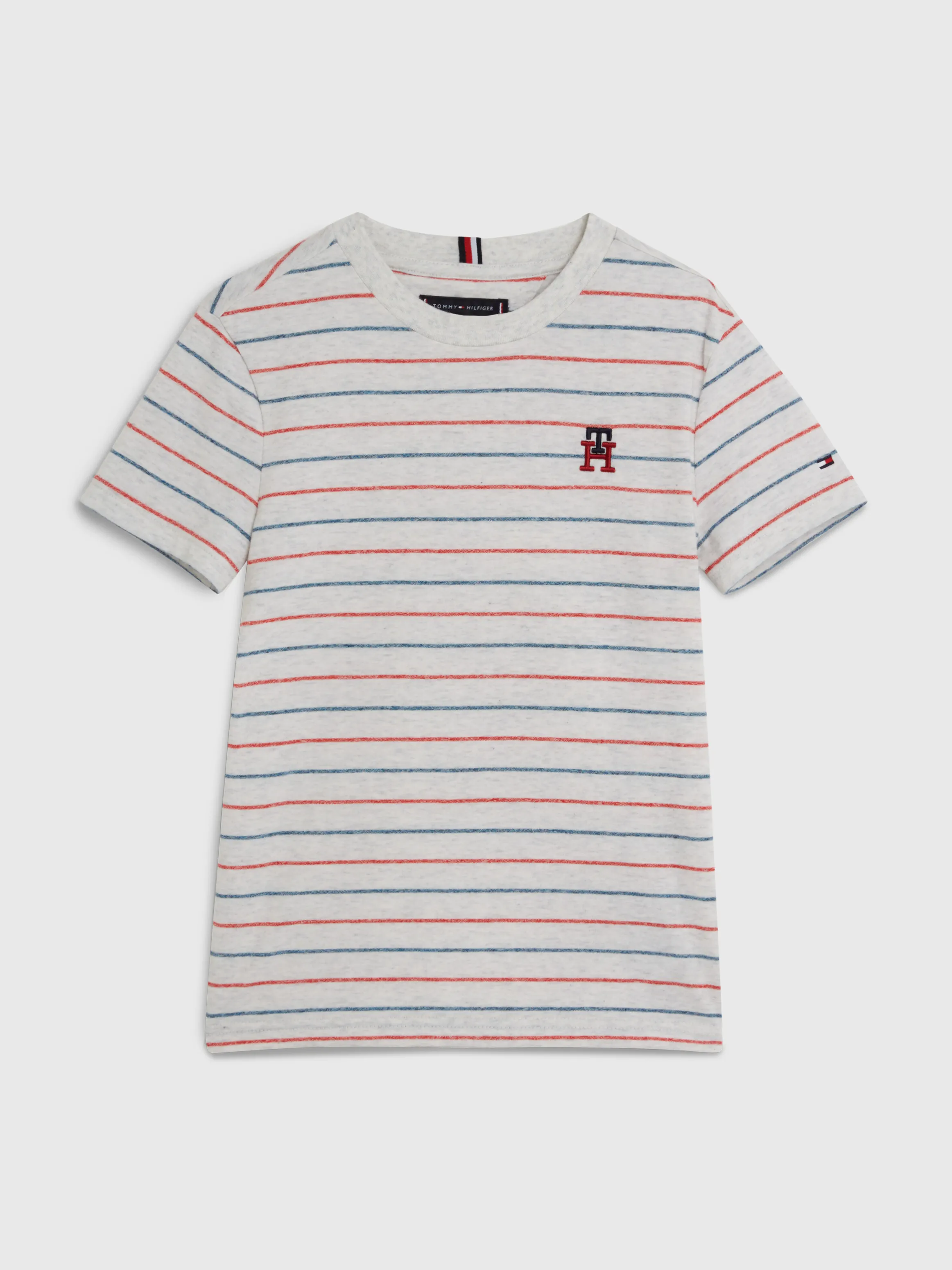 Boys 8-16 TH Monogram Heathered Stripe T-Shirt | T-Shirts | Tommy Kids