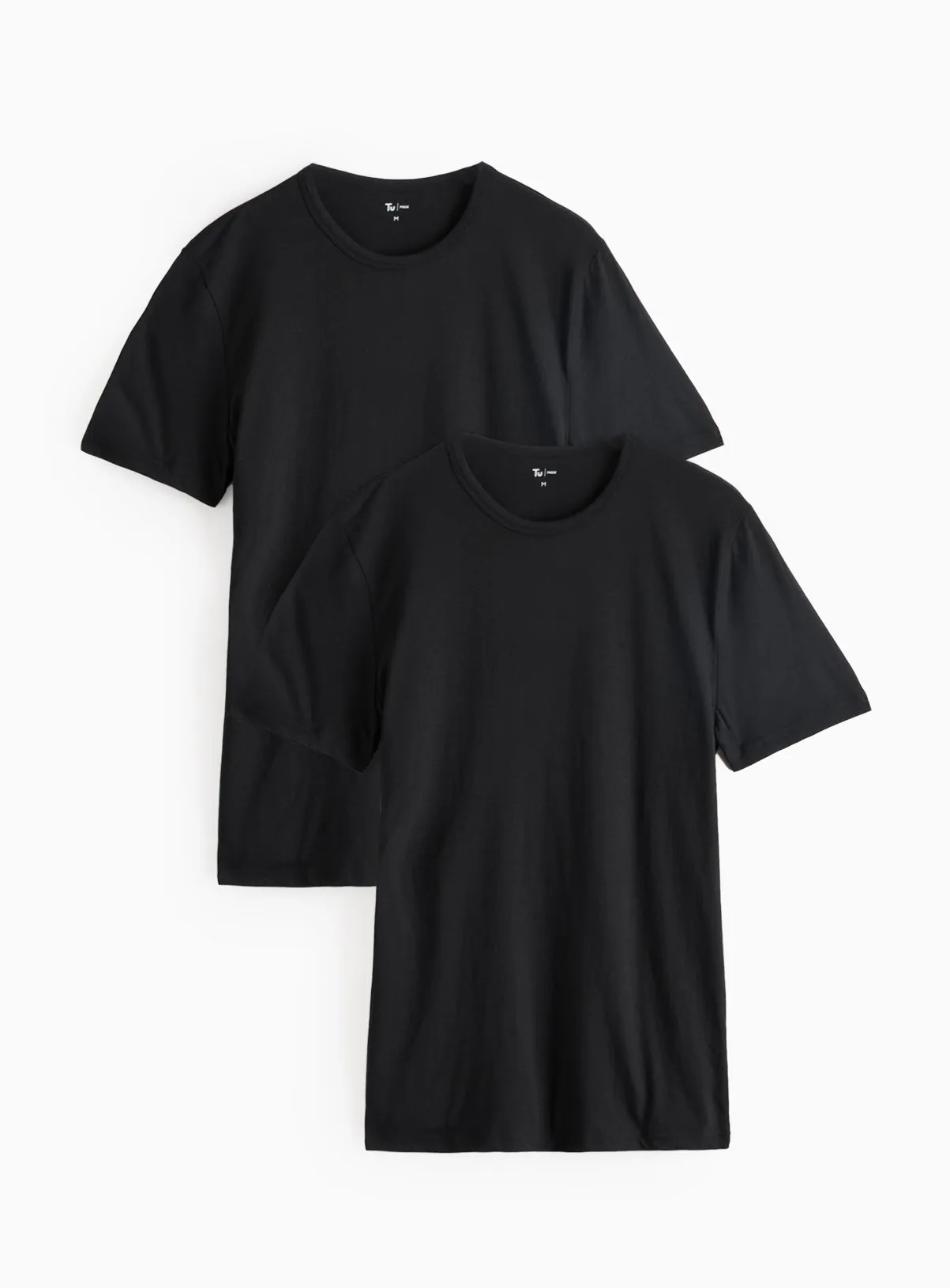 Buy Black Crew Neck T-Shirts 2 Pack XL | Multipacks | Tu
