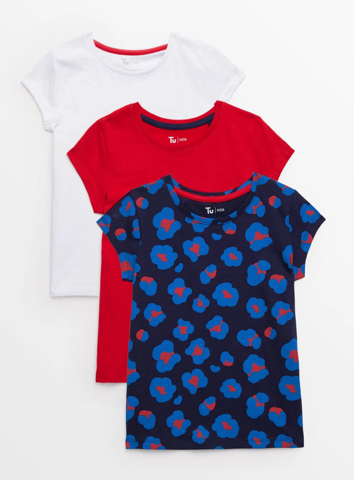 Buy Floral T-Shirts 3 Pack 7 years | Multipacks | Tu