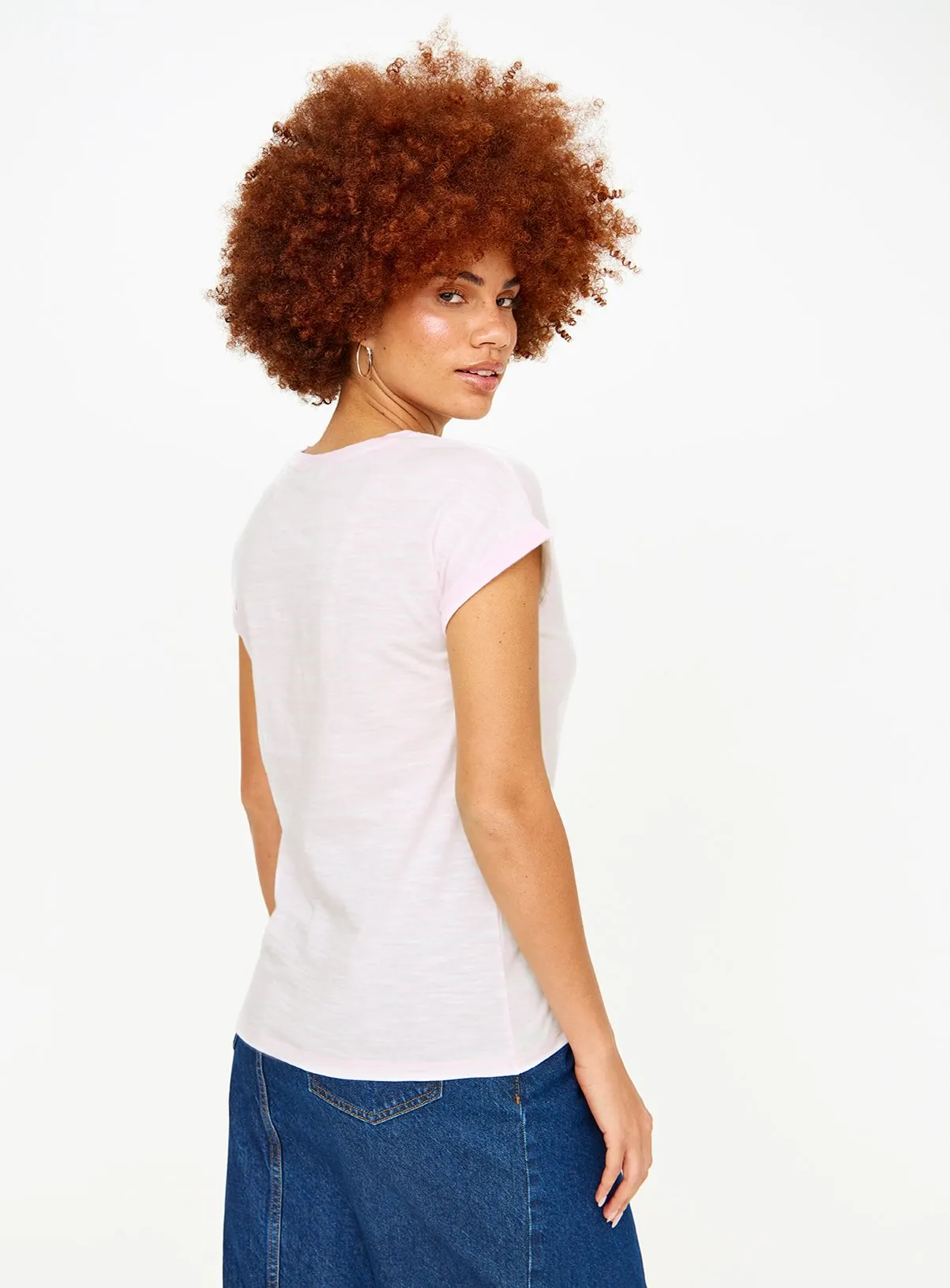 Buy Pink Pocket Stripe Short Sleeve T-Shirt 12 | T-shirts | Tu