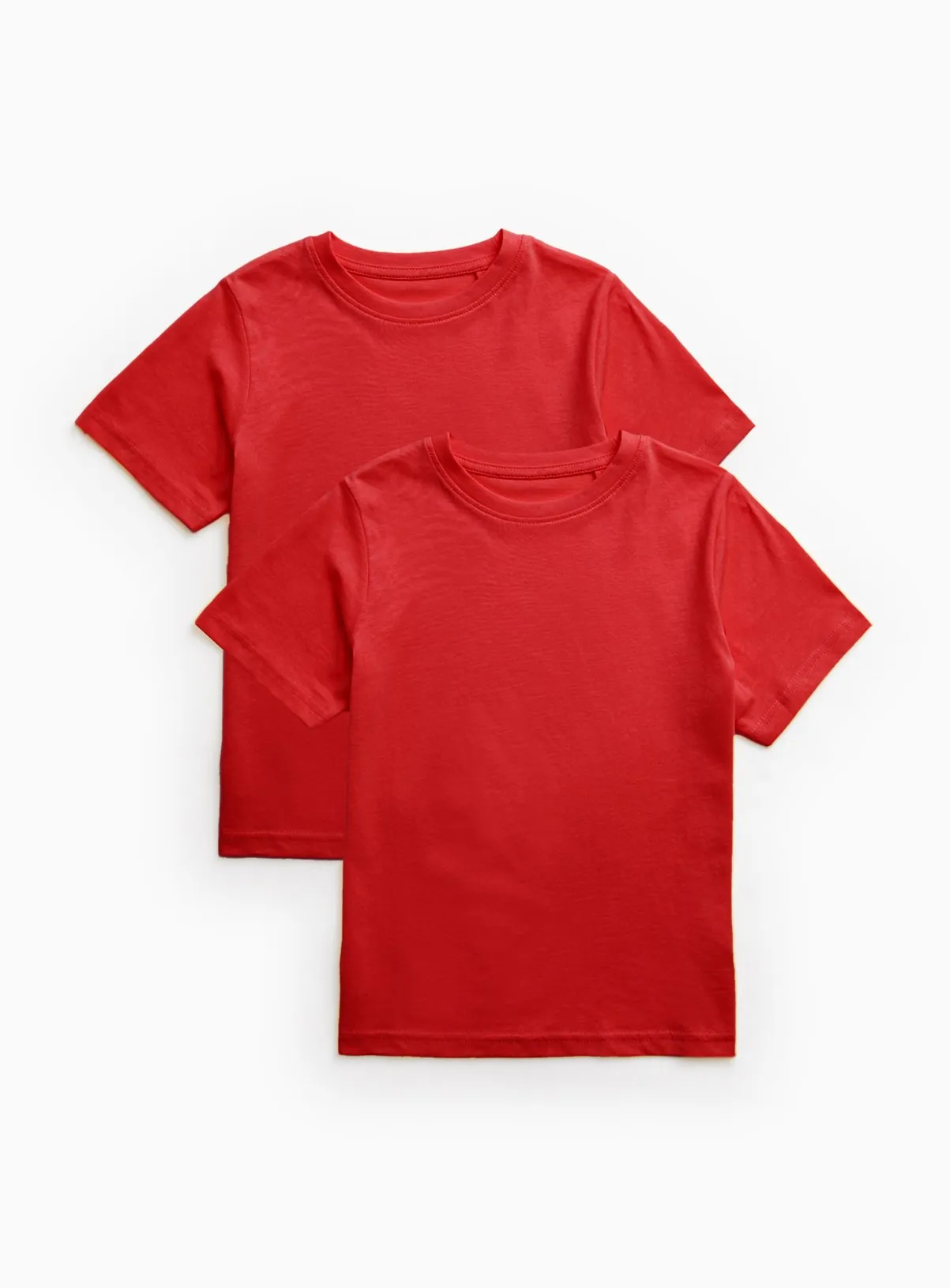 Buy Red Plain School Sports T-Shirts 2 Pack 3 years | PE kits | Tu