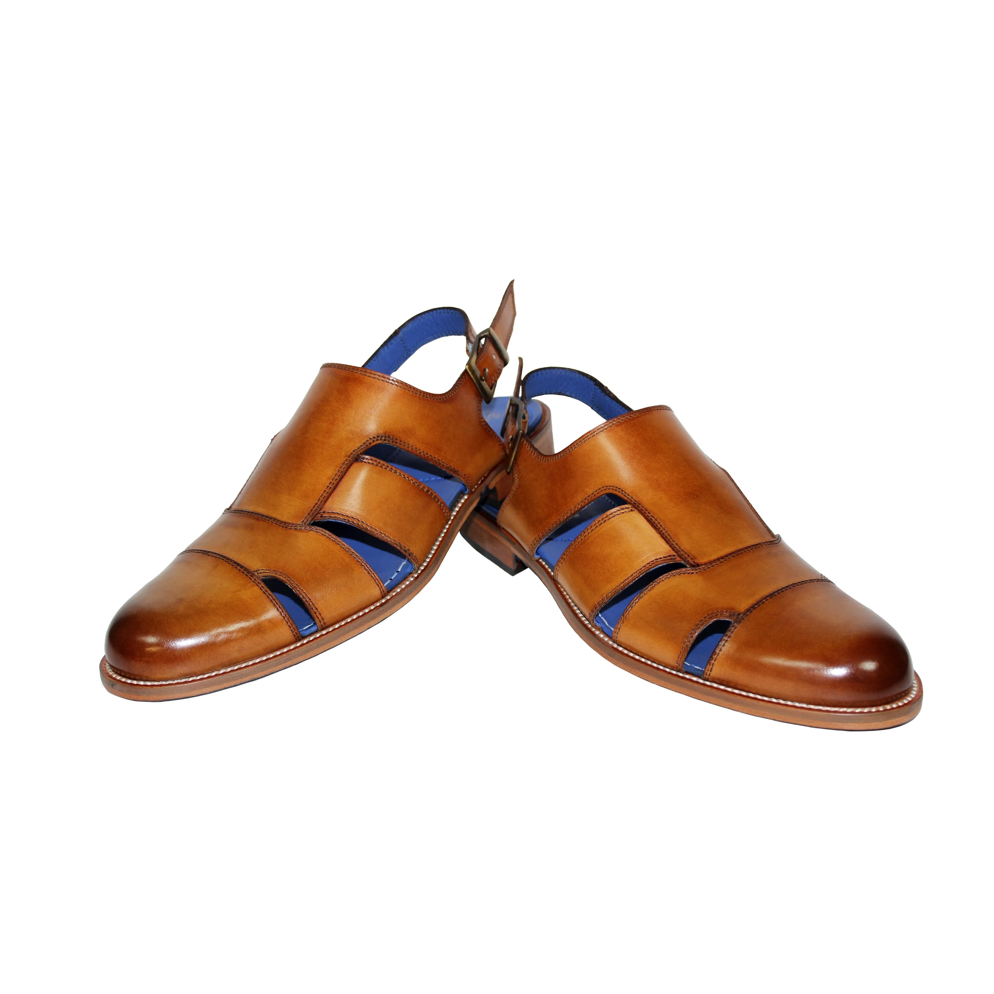 Emilio Franco Catania Men's Shoes Calf-Skin Leather Sandals Sandals (EF1150)