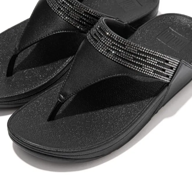 Fitflop Lasercrystal Leather Toe Post Sandals