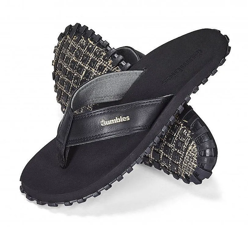 flip flops  Gumbies Vegovert - Black