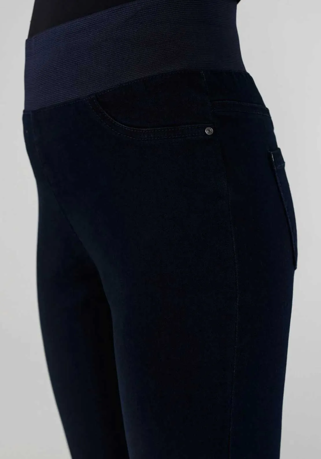 Freequent Shantal High Waisted Jeans, Dark Blue Denim