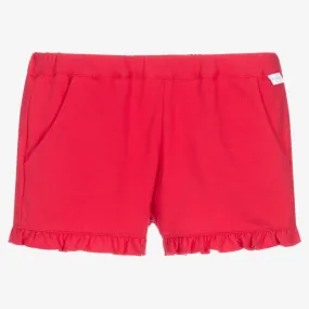Girls Pink Frill Shorts