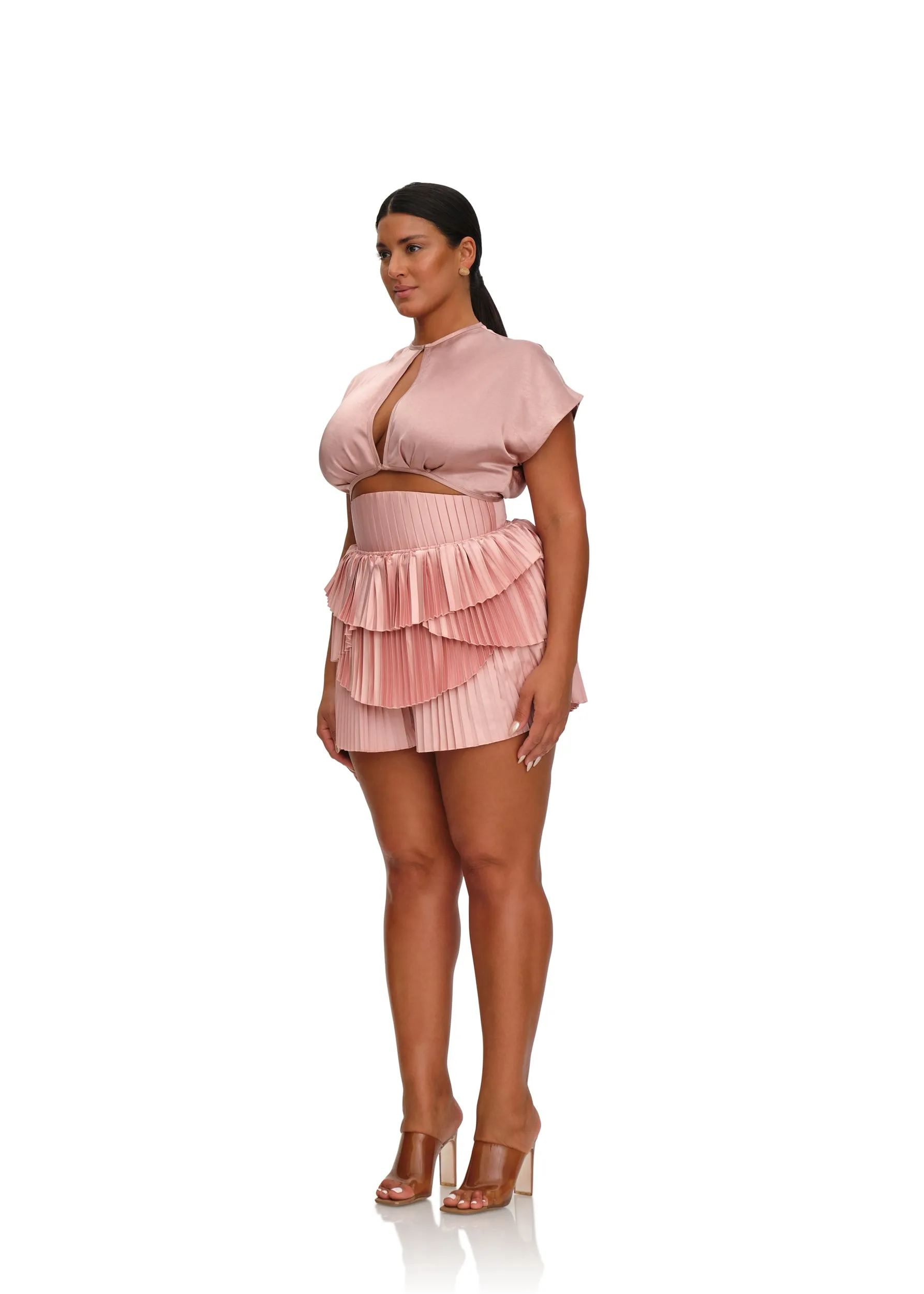 HIBI SHORTS - PEARL PINK