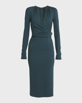 Keyhole Milano Jersey Sheath Dress