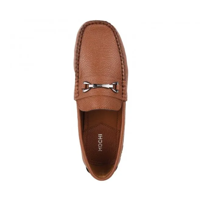 Mochi Boys Tan Casual Loafers