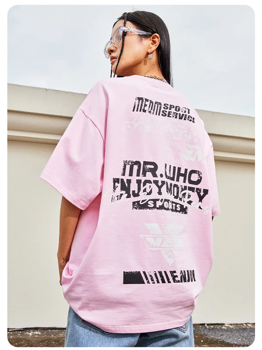 MR. ENJOY DA MONEY  |Crew Neck Unisex Cotton Short Sleeves Crew Neck T-Shirts