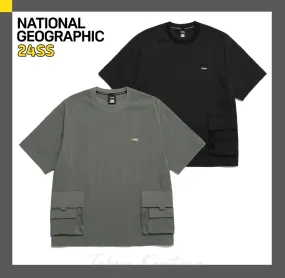 NATIONAL GEOGRAPHIC  |Unisex Street Style Short Sleeves Logo T-Shirts