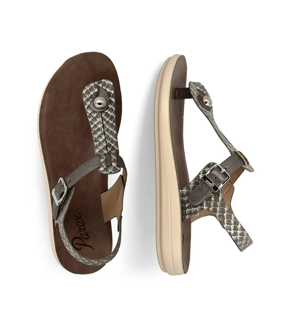 Parex Women's Comfort Sandals 11627019GR- Grey