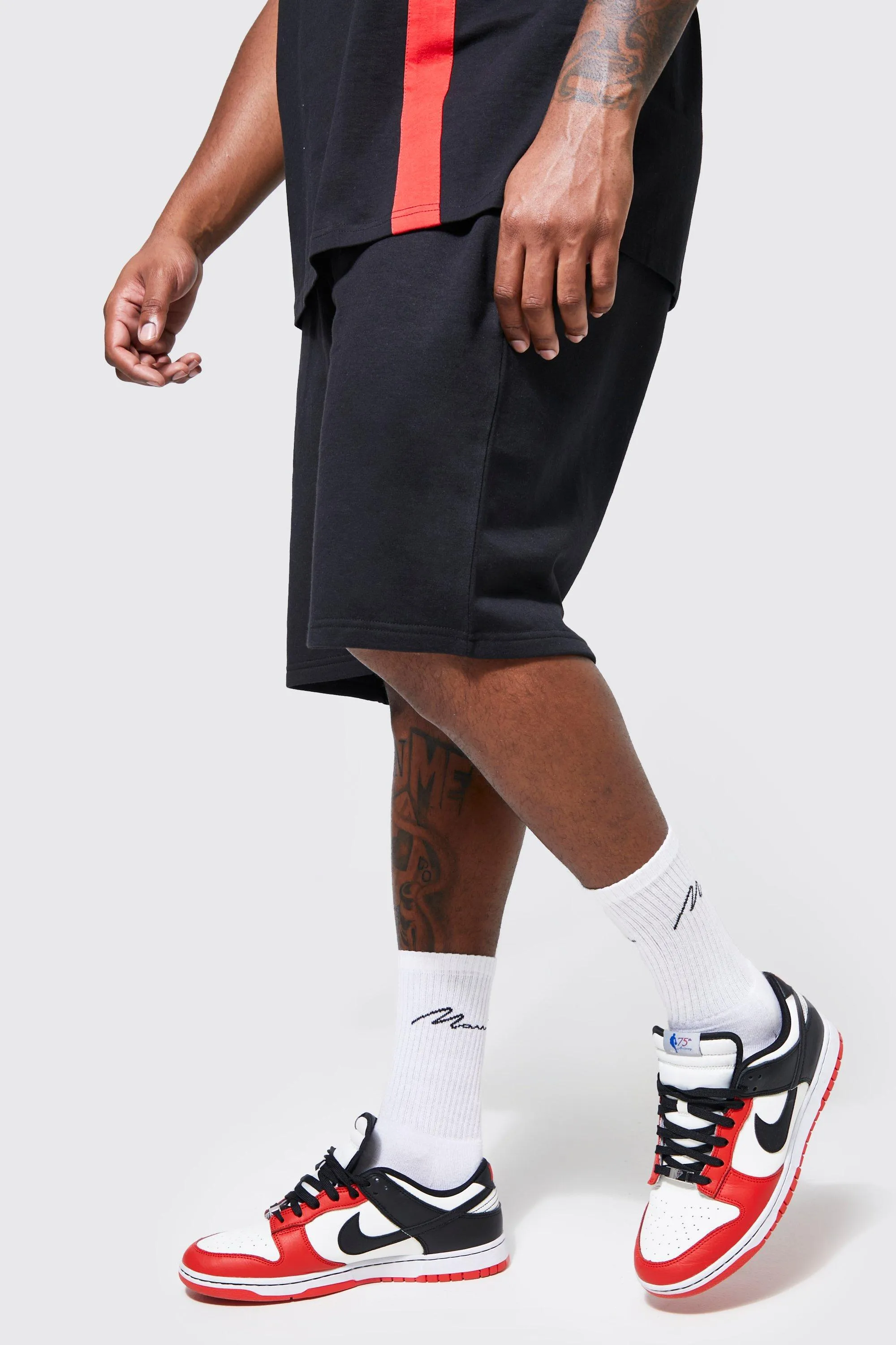 Plus Mid Length Jersey Shorts