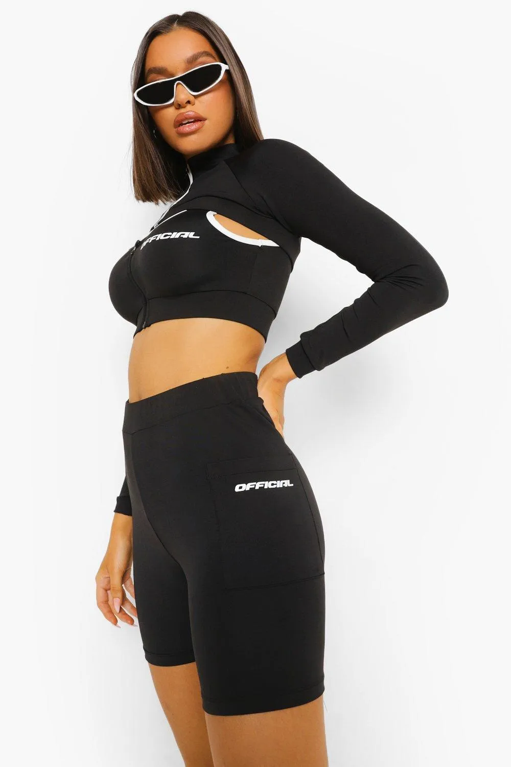 Pocket Detail Biker Shorts
