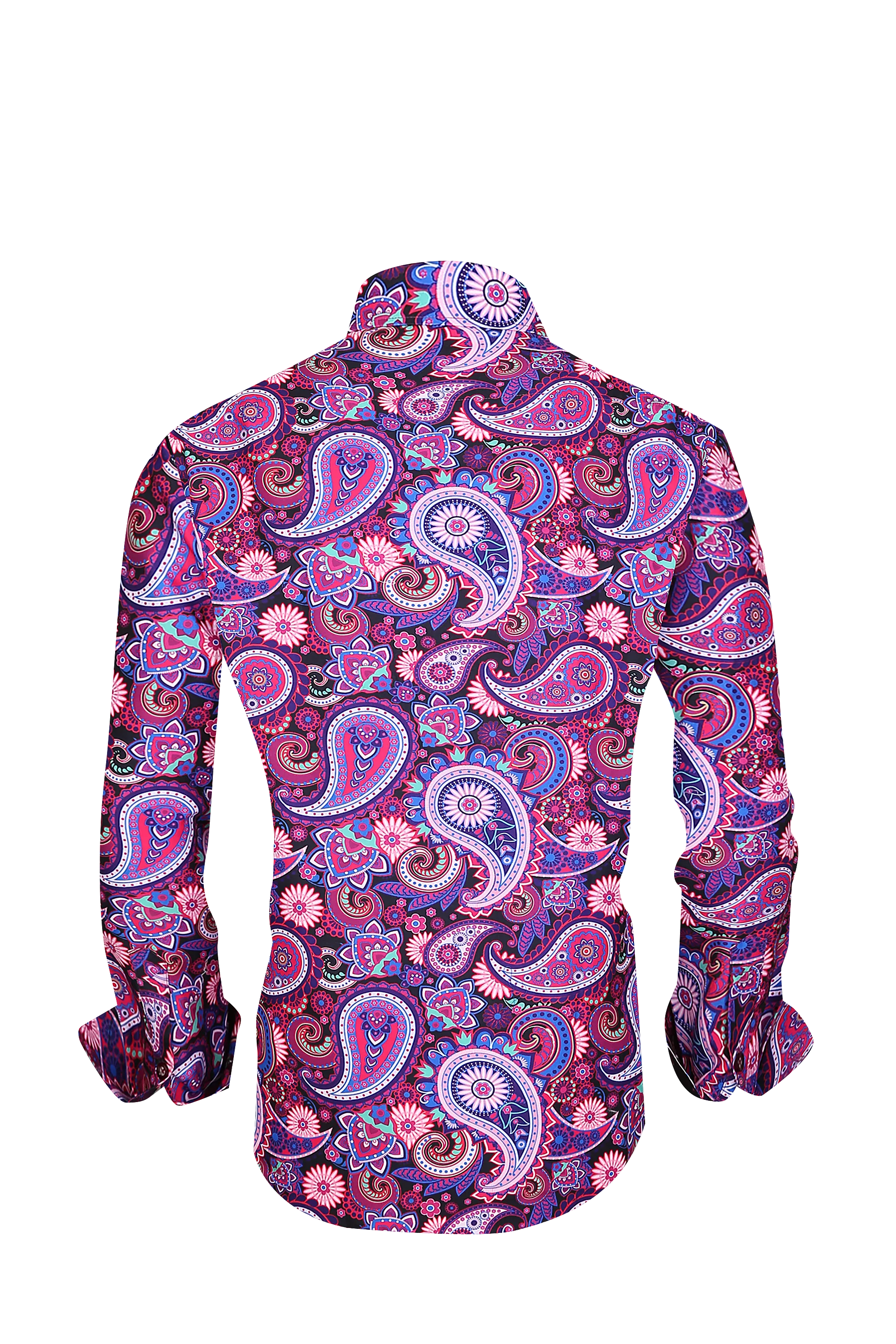 PREMIERE SHIRTS: PINK/PURPLE PAISLEY