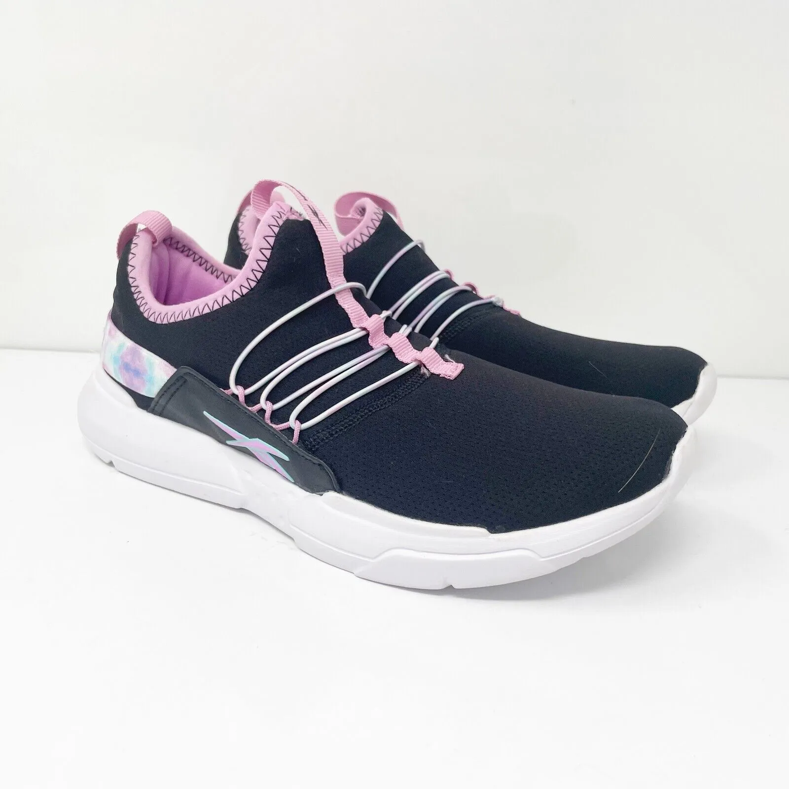 Reebok Girls Classic AR30040S Black Running Shoes Sneakers Size 6