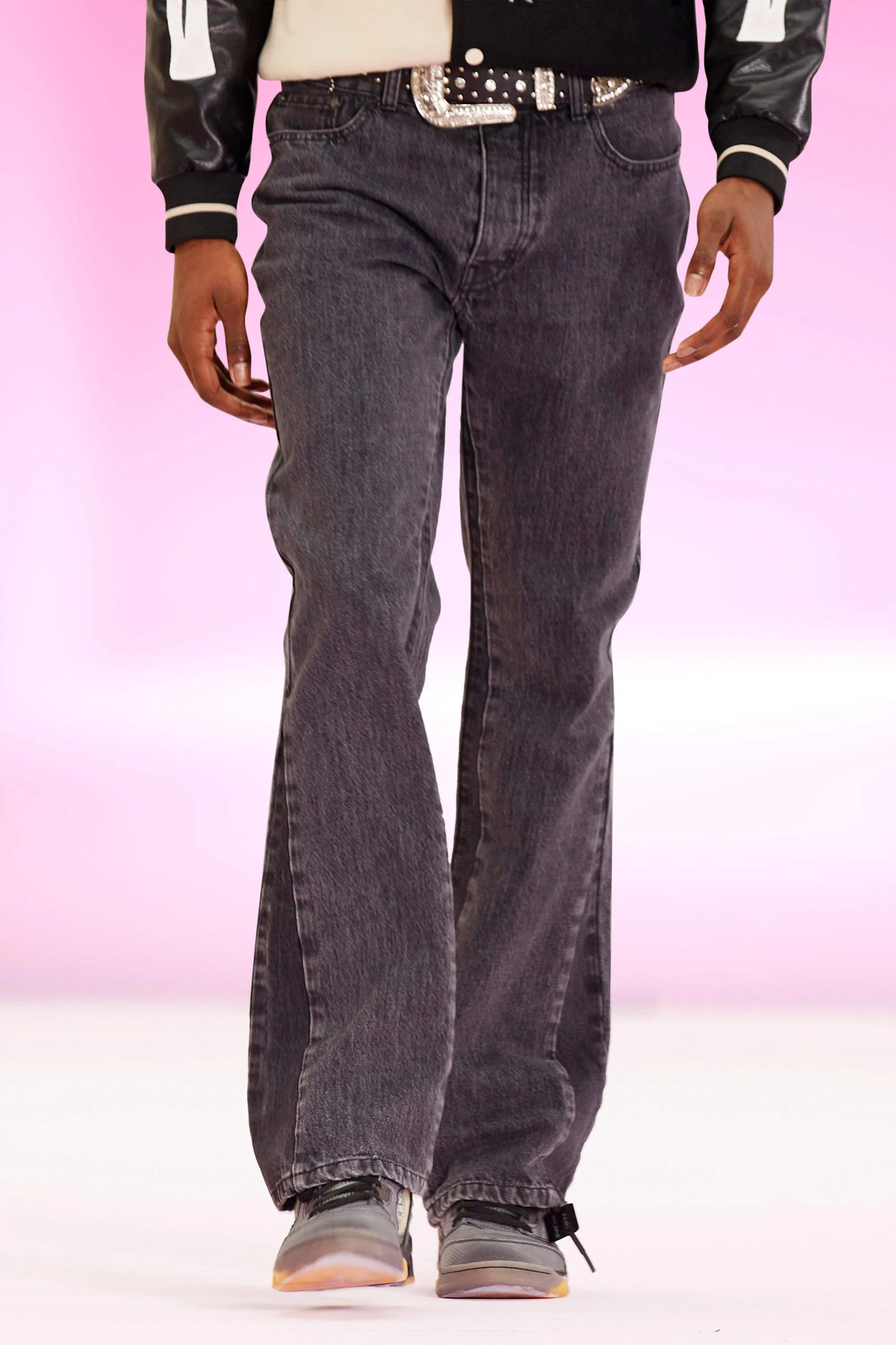 Straight Leg Rigid Panel Jeans