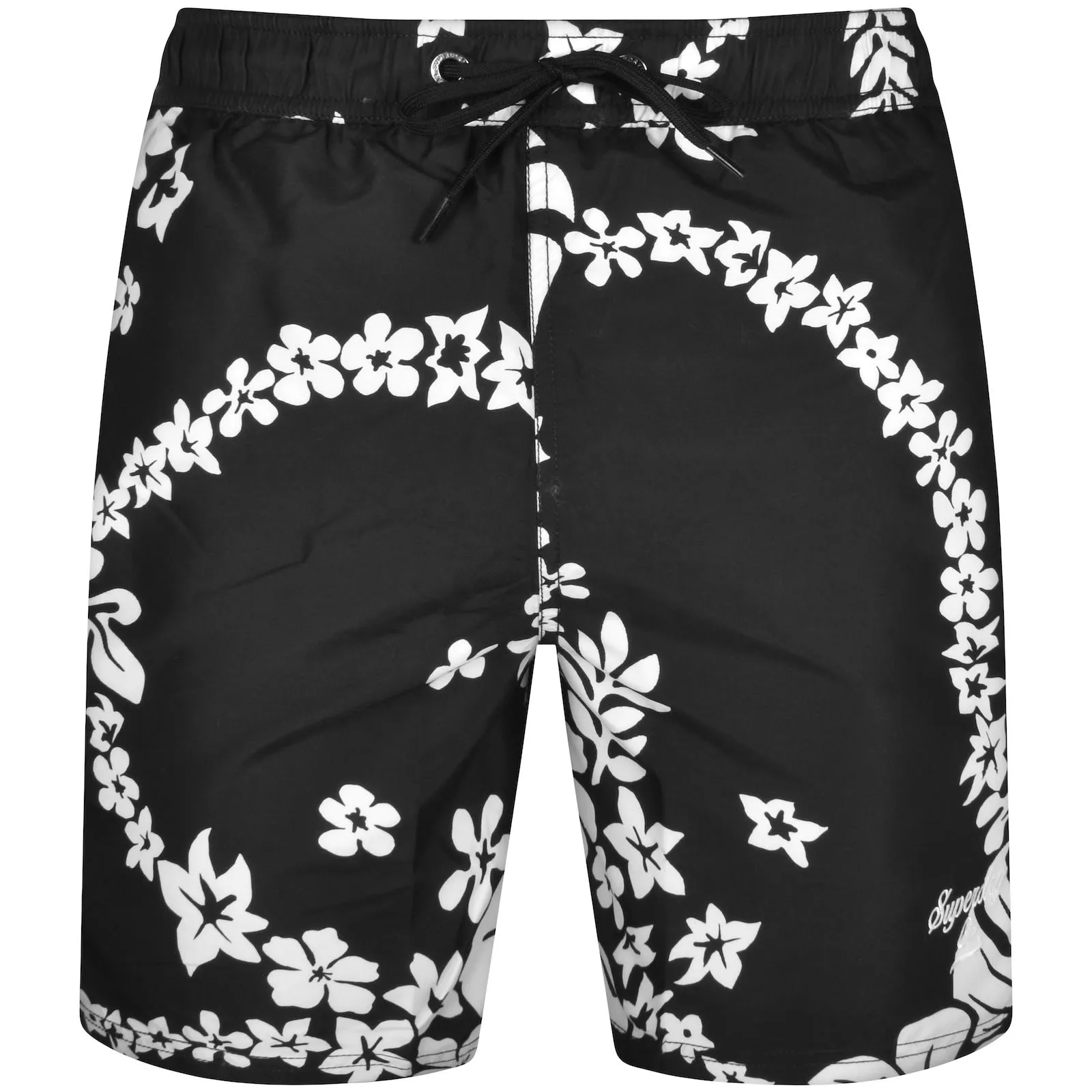 Superdry Hawaiian Swim Shorts Black