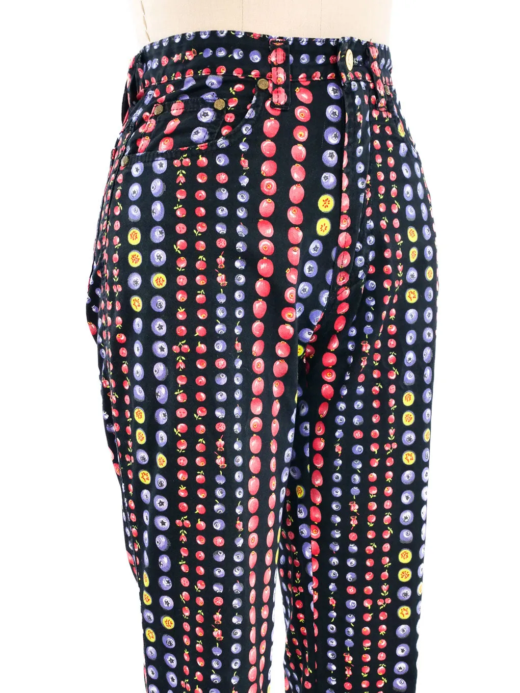 Versace Mixed Fruit Printed Jeans