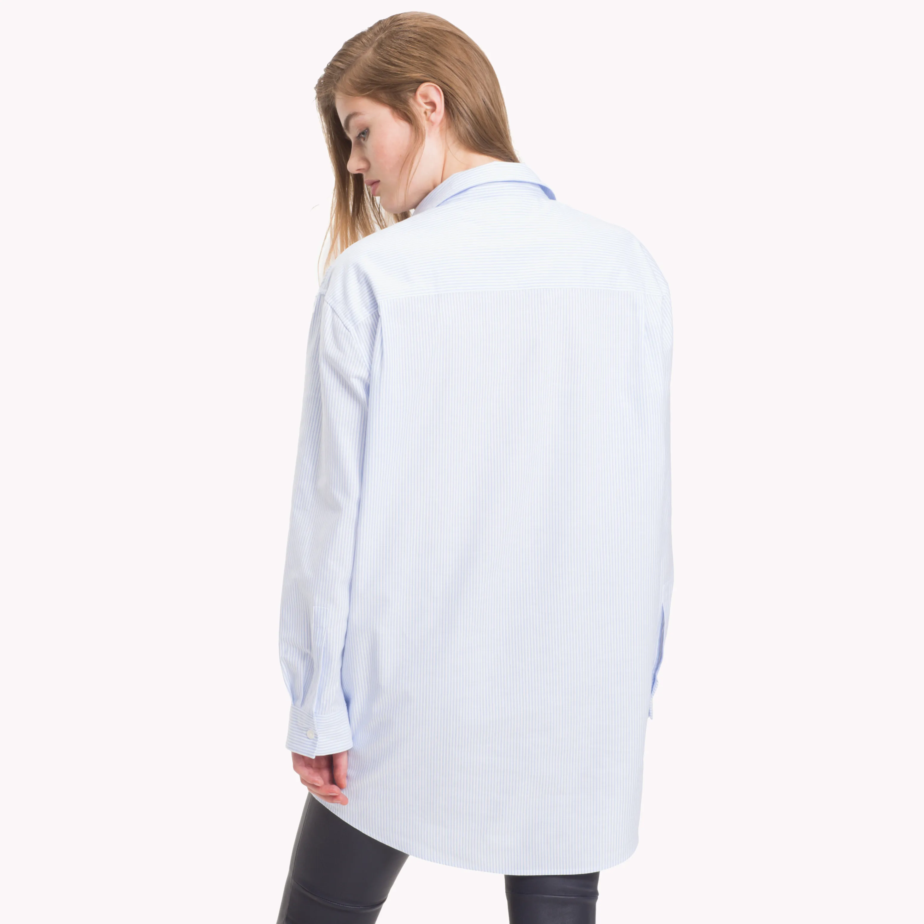 White Tommy Icons Boyfriend Shirt | Shirts | Tommy Hilfiger